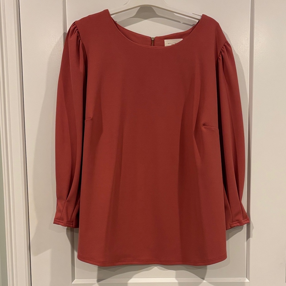 Melloday Womens Quarter Sleeve Blouse 2X